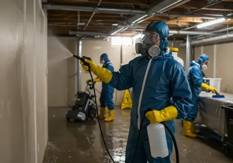 Basement Sanitization and Antimicrobial Treatment process in Dublin, NH