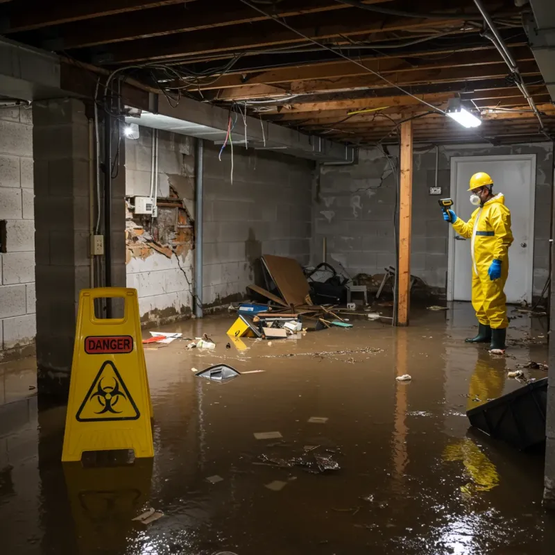 Flooded Basement Electrical Hazard in Dublin, NH Property